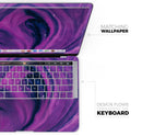 Modern Marble Purple Mix V1 - Skin Decal Wrap Kit Compatible with the Apple MacBook Pro, Pro with Touch Bar or Air (11", 12", 13", 15" & 16" - All Versions Available)