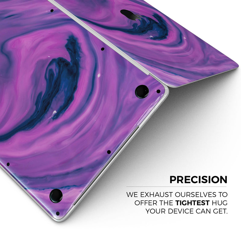 Modern Marble Purple Mix V1 - Skin Decal Wrap Kit Compatible with the Apple MacBook Pro, Pro with Touch Bar or Air (11", 12", 13", 15" & 16" - All Versions Available)