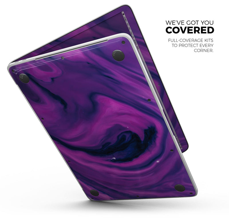 Modern Marble Purple Mix V1 - Skin Decal Wrap Kit Compatible with the Apple MacBook Pro, Pro with Touch Bar or Air (11", 12", 13", 15" & 16" - All Versions Available)