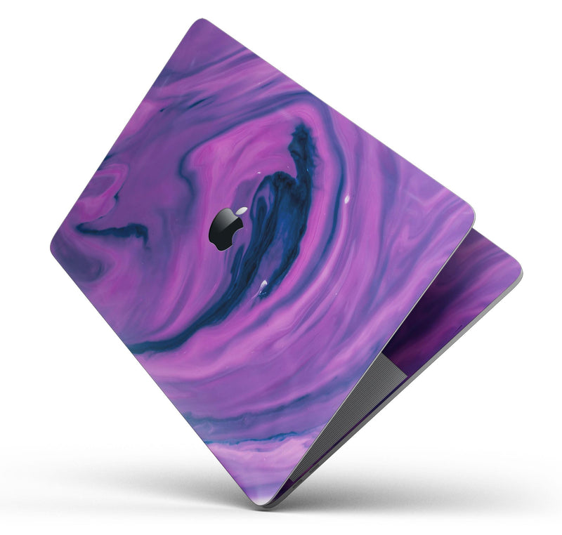 Modern Marble Purple Mix V1 - Skin Decal Wrap Kit Compatible with the Apple MacBook Pro, Pro with Touch Bar or Air (11", 12", 13", 15" & 16" - All Versions Available)
