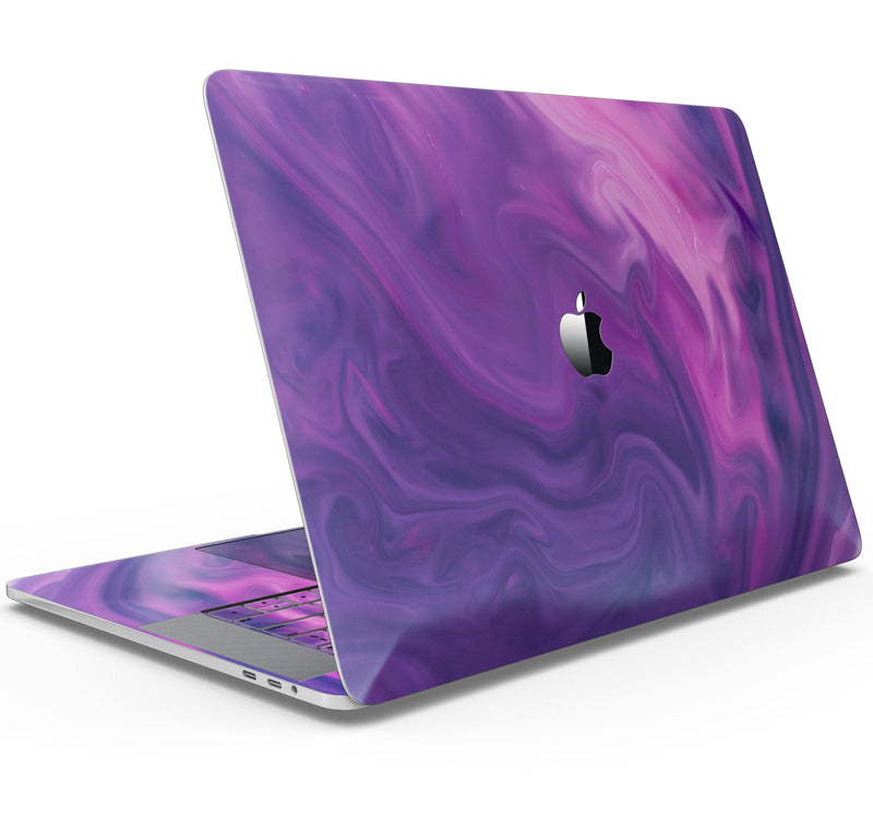 Modern Marble Purple Mix V2 - Skin Decal Wrap Kit Compatible with the Apple MacBook Pro, Pro with Touch Bar or Air (11", 12", 13", 15" & 16" - All Versions Available)