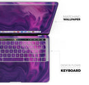 Modern Marble Purple Mix V2 - Skin Decal Wrap Kit Compatible with the Apple MacBook Pro, Pro with Touch Bar or Air (11", 12", 13", 15" & 16" - All Versions Available)