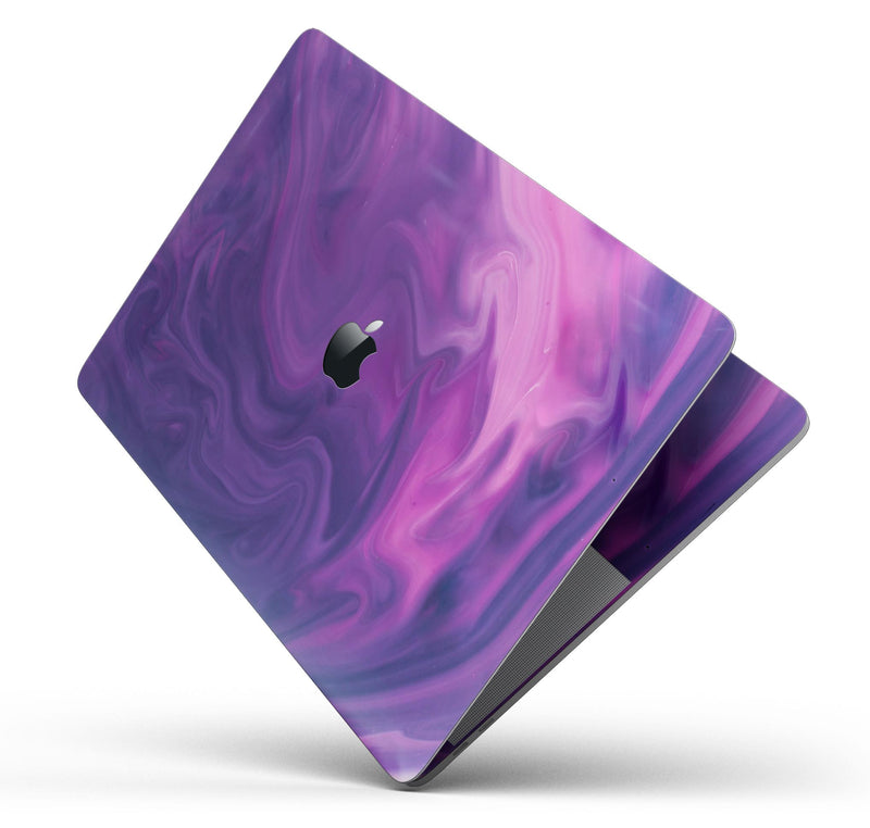 Modern Marble Purple Mix V2 - Skin Decal Wrap Kit Compatible with the Apple MacBook Pro, Pro with Touch Bar or Air (11", 12", 13", 15" & 16" - All Versions Available)