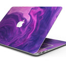 Modern Marble Purple Mix V3 - Skin Decal Wrap Kit Compatible with the Apple MacBook Pro, Pro with Touch Bar or Air (11", 12", 13", 15" & 16" - All Versions Available)