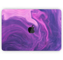 Modern Marble Purple Mix V3 - Skin Decal Wrap Kit Compatible with the Apple MacBook Pro, Pro with Touch Bar or Air (11", 12", 13", 15" & 16" - All Versions Available)