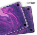 Modern Marble Purple Mix V3 - Skin Decal Wrap Kit Compatible with the Apple MacBook Pro, Pro with Touch Bar or Air (11", 12", 13", 15" & 16" - All Versions Available)