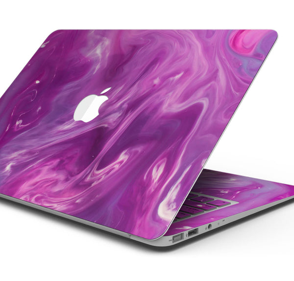 Modern Marble Purple Mix V4 - Skin Decal Wrap Kit Compatible with the Apple MacBook Pro, Pro with Touch Bar or Air (11", 12", 13", 15" & 16" - All Versions Available)