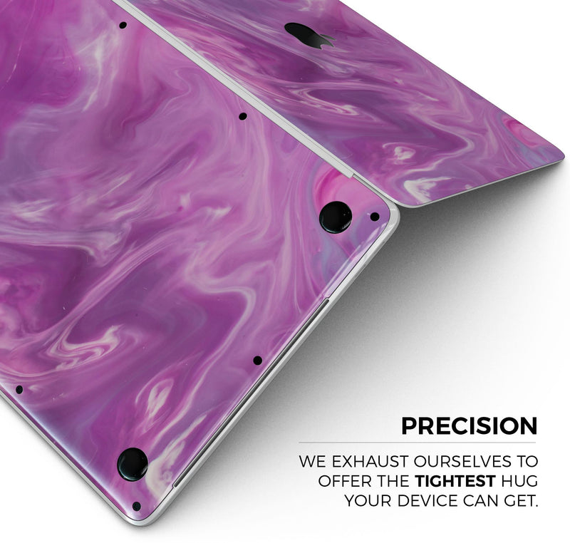 Modern Marble Purple Mix V4 - Skin Decal Wrap Kit Compatible with the Apple MacBook Pro, Pro with Touch Bar or Air (11", 12", 13", 15" & 16" - All Versions Available)