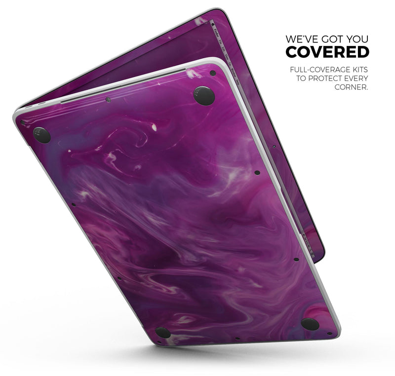 Modern Marble Purple Mix V4 - Skin Decal Wrap Kit Compatible with the Apple MacBook Pro, Pro with Touch Bar or Air (11", 12", 13", 15" & 16" - All Versions Available)