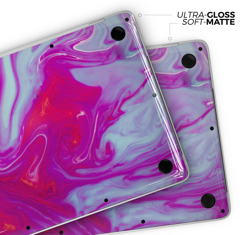 Modern Marble Purple Mix V5 - Skin Decal Wrap Kit Compatible with the Apple MacBook Pro, Pro with Touch Bar or Air (11", 12", 13", 15" & 16" - All Versions Available)