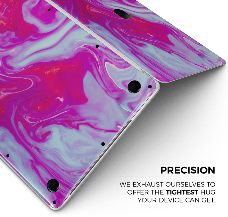 Modern Marble Purple Mix V5 - Skin Decal Wrap Kit Compatible with the Apple MacBook Pro, Pro with Touch Bar or Air (11", 12", 13", 15" & 16" - All Versions Available)