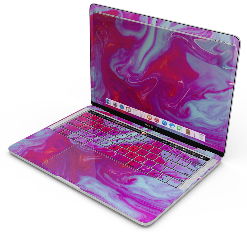 Modern Marble Purple Mix V5 - Skin Decal Wrap Kit Compatible with the Apple MacBook Pro, Pro with Touch Bar or Air (11", 12", 13", 15" & 16" - All Versions Available)