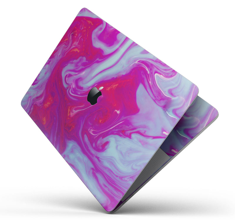 Modern Marble Purple Mix V5 - Skin Decal Wrap Kit Compatible with the Apple MacBook Pro, Pro with Touch Bar or Air (11", 12", 13", 15" & 16" - All Versions Available)