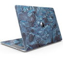 Modern Marble Sapphire Metallic Mix V10 - Skin Decal Wrap Kit Compatible with the Apple MacBook Pro, Pro with Touch Bar or Air (11", 12", 13", 15" & 16" - All Versions Available)