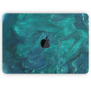 Modern Marble Sapphire Metallic Mix V1 - Skin Decal Wrap Kit Compatible with the Apple MacBook Pro, Pro with Touch Bar or Air (11", 12", 13", 15" & 16" - All Versions Available)