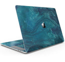 Modern Marble Sapphire Metallic Mix V2 - Skin Decal Wrap Kit Compatible with the Apple MacBook Pro, Pro with Touch Bar or Air (11", 12", 13", 15" & 16" - All Versions Available)