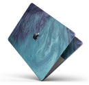 Modern Marble Sapphire Metallic Mix V6 - Skin Decal Wrap Kit Compatible with the Apple MacBook Pro, Pro with Touch Bar or Air (11", 12", 13", 15" & 16" - All Versions Available)