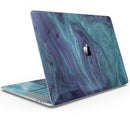 Modern Marble Sapphire Metallic Mix V7 - Skin Decal Wrap Kit Compatible with the Apple MacBook Pro, Pro with Touch Bar or Air (11", 12", 13", 15" & 16" - All Versions Available)