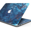 Modern Marble Sapphire Metallic Mix V8 - Skin Decal Wrap Kit Compatible with the Apple MacBook Pro, Pro with Touch Bar or Air (11", 12", 13", 15" & 16" - All Versions Available)