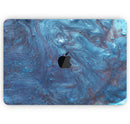 Modern Marble Sapphire Metallic Mix V8 - Skin Decal Wrap Kit Compatible with the Apple MacBook Pro, Pro with Touch Bar or Air (11", 12", 13", 15" & 16" - All Versions Available)