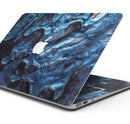 Modern Marble Sapphire Metallic Mix V9 - Skin Decal Wrap Kit Compatible with the Apple MacBook Pro, Pro with Touch Bar or Air (11", 12", 13", 15" & 16" - All Versions Available)