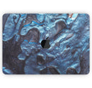 Modern Marble Sapphire Metallic Mix V9 - Skin Decal Wrap Kit Compatible with the Apple MacBook Pro, Pro with Touch Bar or Air (11", 12", 13", 15" & 16" - All Versions Available)