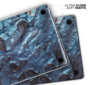 Modern Marble Sapphire Metallic Mix V9 - Skin Decal Wrap Kit Compatible with the Apple MacBook Pro, Pro with Touch Bar or Air (11", 12", 13", 15" & 16" - All Versions Available)