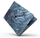 Modern Marble Sapphire Metallic Mix V9 - Skin Decal Wrap Kit Compatible with the Apple MacBook Pro, Pro with Touch Bar or Air (11", 12", 13", 15" & 16" - All Versions Available)