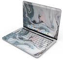 Modern Marble Subtle Blue Mix V2 - Skin Decal Wrap Kit Compatible with the Apple MacBook Pro, Pro with Touch Bar or Air (11", 12", 13", 15" & 16" - All Versions Available)