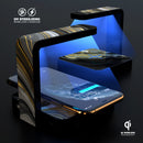 Modern Gold Dark Agate V1 UV Germicidal Sanitizing Sterilizing Wireless Smart Phone Screen Cleaner + Charging Station