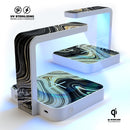 Modern Gold Dark Agate V5 UV Germicidal Sanitizing Sterilizing Wireless Smart Phone Screen Cleaner + Charging Station