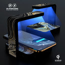 Modern Gold Dark Agate V5 UV Germicidal Sanitizing Sterilizing Wireless Smart Phone Screen Cleaner + Charging Station