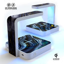 Modern Gold Dark Agate V6 UV Germicidal Sanitizing Sterilizing Wireless Smart Phone Screen Cleaner + Charging Station