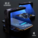 Modern Gold Dark Agate V6 UV Germicidal Sanitizing Sterilizing Wireless Smart Phone Screen Cleaner + Charging Station
