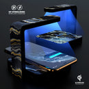 Modern Gold Dark Agate V7 UV Germicidal Sanitizing Sterilizing Wireless Smart Phone Screen Cleaner + Charging Station
