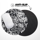 Modern Graffiti Art V2// WaterProof Rubber Foam Backed Anti-Slip Mouse Pad for Home Work Office or Gaming Computer Desk