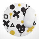 Modern Graffiti Art V3// WaterProof Rubber Foam Backed Anti-Slip Mouse Pad for Home Work Office or Gaming Computer Desk