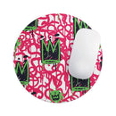 Modern Graffiti Crown V1// WaterProof Rubber Foam Backed Anti-Slip Mouse Pad for Home Work Office or Gaming Computer Desk