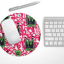 Modern Graffiti Crown V1// WaterProof Rubber Foam Backed Anti-Slip Mouse Pad for Home Work Office or Gaming Computer Desk