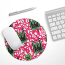 Modern Graffiti Crown V1// WaterProof Rubber Foam Backed Anti-Slip Mouse Pad for Home Work Office or Gaming Computer Desk