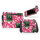 Modern Graffiti Crown V1 // Skin Decal Wrap Kit for Nintendo Switch Console & Dock, Joy-Cons, Pro Controller, Lite, 3DS XL, 2DS XL, DSi, or Wii - Vinyl Skin Wrap for Nintendo Switch 2, OLED, Lite, Pro Controller, Wii & Classic Handhelds