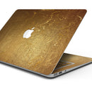 Molten Gold Digital Foil Swirl V11 - Skin Decal Wrap Kit Compatible with the Apple MacBook Pro, Pro with Touch Bar or Air (11", 12", 13", 15" & 16" - All Versions Available)