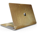 Molten Gold Digital Foil Swirl V11 - Skin Decal Wrap Kit Compatible with the Apple MacBook Pro, Pro with Touch Bar or Air (11", 12", 13", 15" & 16" - All Versions Available)