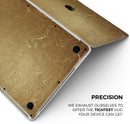 Molten Gold Digital Foil Swirl V11 - Skin Decal Wrap Kit Compatible with the Apple MacBook Pro, Pro with Touch Bar or Air (11", 12", 13", 15" & 16" - All Versions Available)