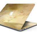Molten Gold Digital Foil Swirl V12 - Skin Decal Wrap Kit Compatible with the Apple MacBook Pro, Pro with Touch Bar or Air (11", 12", 13", 15" & 16" - All Versions Available)