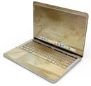 Molten Gold Digital Foil Swirl V12 - Skin Decal Wrap Kit Compatible with the Apple MacBook Pro, Pro with Touch Bar or Air (11", 12", 13", 15" & 16" - All Versions Available)