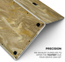 Molten Gold Digital Foil Swirl V4 - Skin Decal Wrap Kit Compatible with the Apple MacBook Pro, Pro with Touch Bar or Air (11", 12", 13", 15" & 16" - All Versions Available)