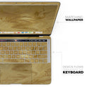 Molten Gold Digital Foil Swirl V5 - Skin Decal Wrap Kit Compatible with the Apple MacBook Pro, Pro with Touch Bar or Air (11", 12", 13", 15" & 16" - All Versions Available)