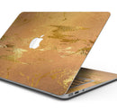 Molten Gold Digital Foil Swirl V8 - Skin Decal Wrap Kit Compatible with the Apple MacBook Pro, Pro with Touch Bar or Air (11", 12", 13", 15" & 16" - All Versions Available)