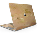 Molten Gold Digital Foil Swirl V8 - Skin Decal Wrap Kit Compatible with the Apple MacBook Pro, Pro with Touch Bar or Air (11", 12", 13", 15" & 16" - All Versions Available)